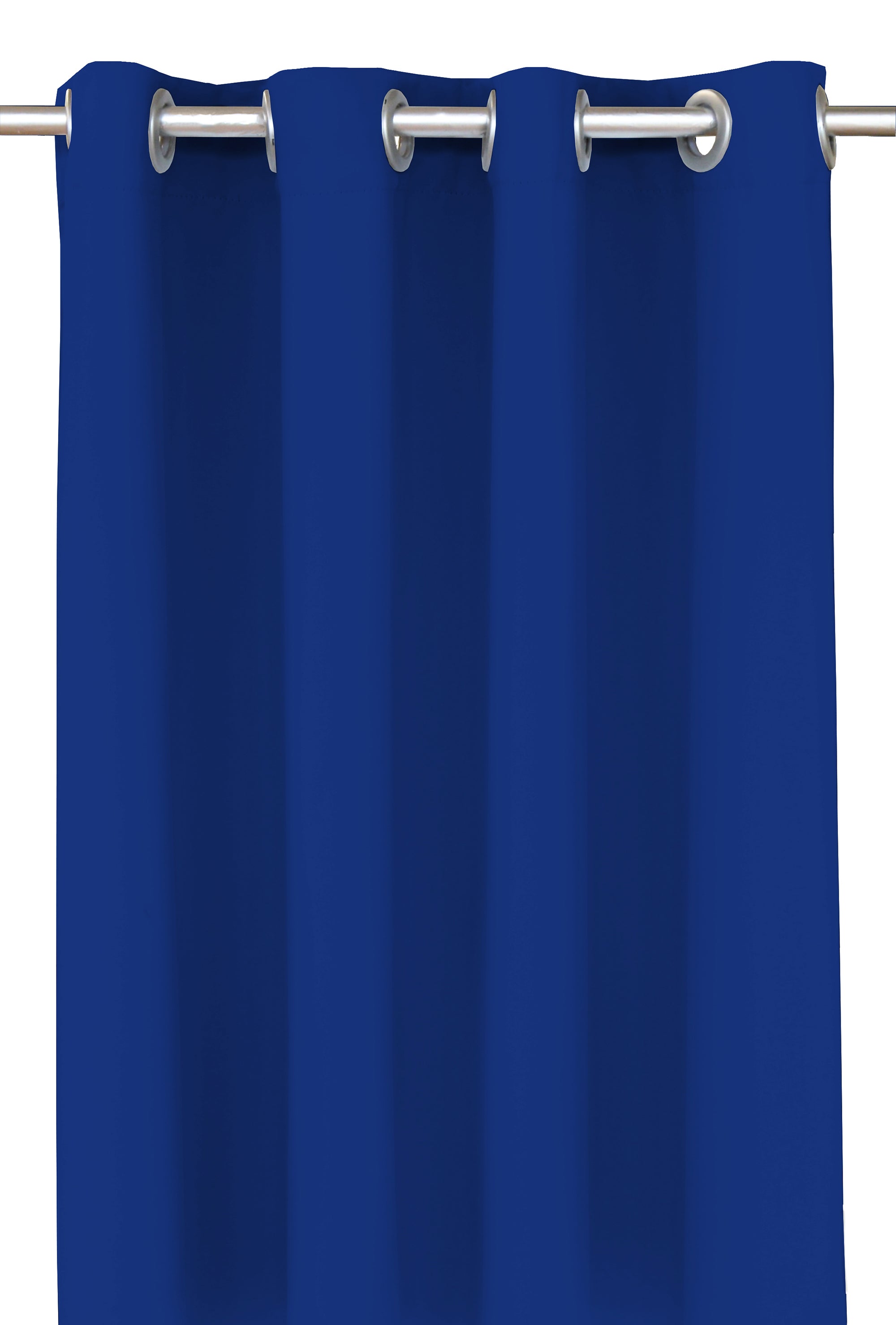 Sunbrella Canvas Blues Nickel Grommet Top Indoor/Outdoor Curtain Panel - Waterproof & UV Resistant Window Drapes for Patio, Living Room & Bedroom Decor