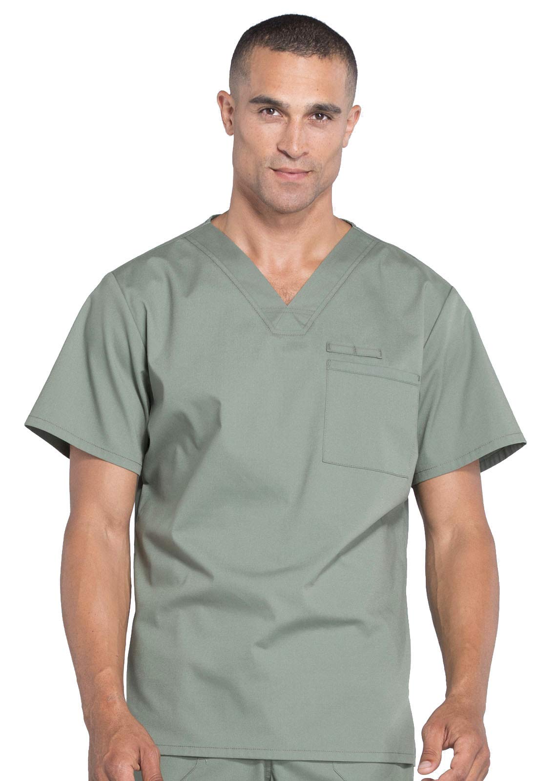 Cherokee Men's Scrubs Top - Professional Workwear V-Neck Tuckable Shirt WW675 | Medical Uniform for Doctors, Nurses & Healthcare Workers