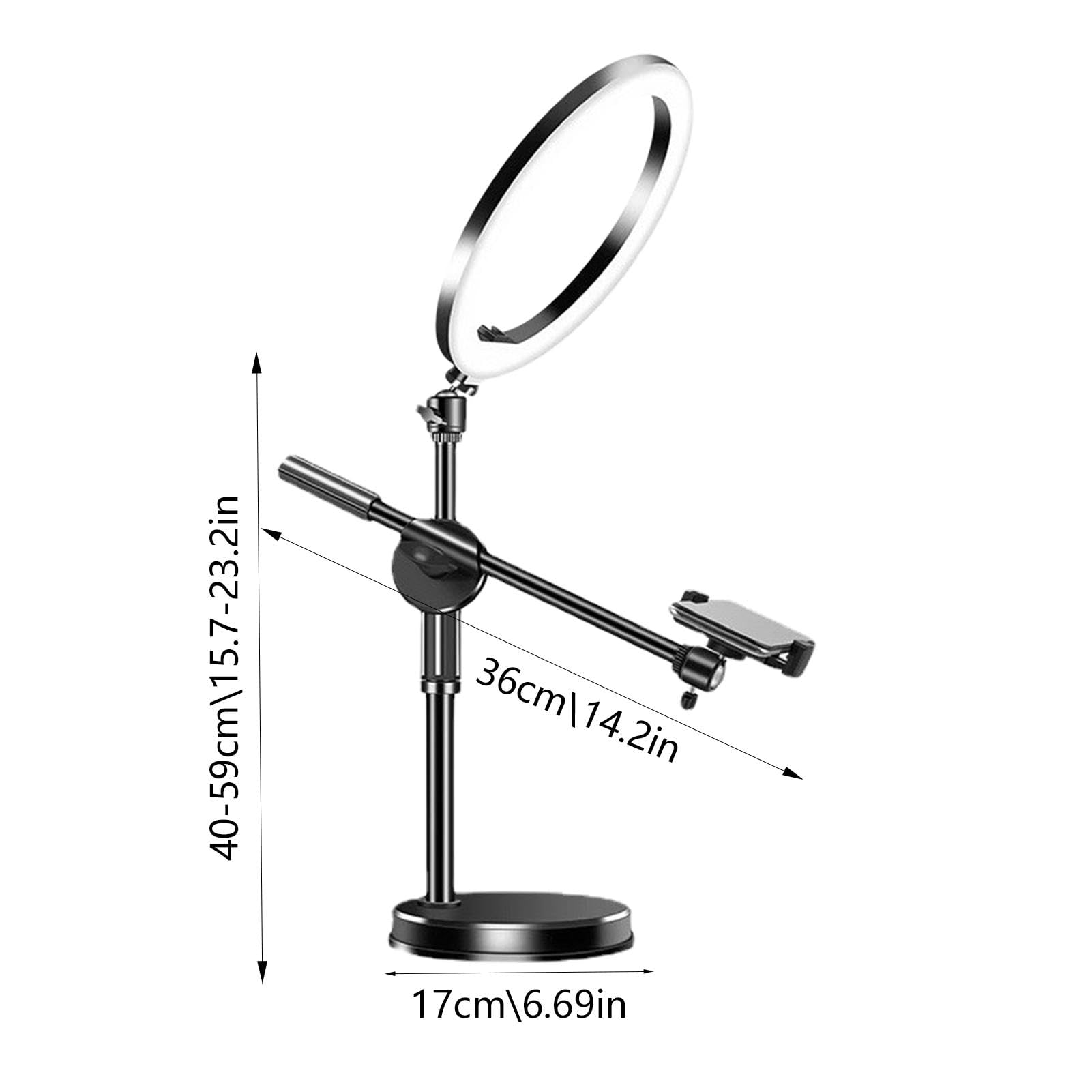Overhead Phone & Camera Mount Tripod Stand for Live Streaming, Online Teaching, Video Production - Perfect for Content Creators, Vloggers, and Online Educators