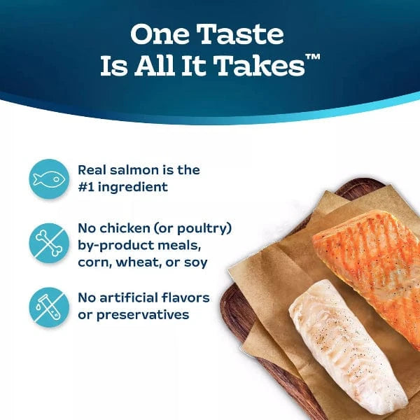 Premium BLUE Tastefuls Multi Protein Salmon & Ocean Fish Dry Cat Food - High Protein Recipe for Adult Cats, 7lb Bag - Ideal for Indoor & Outdoor Cats' Daily Nutrition