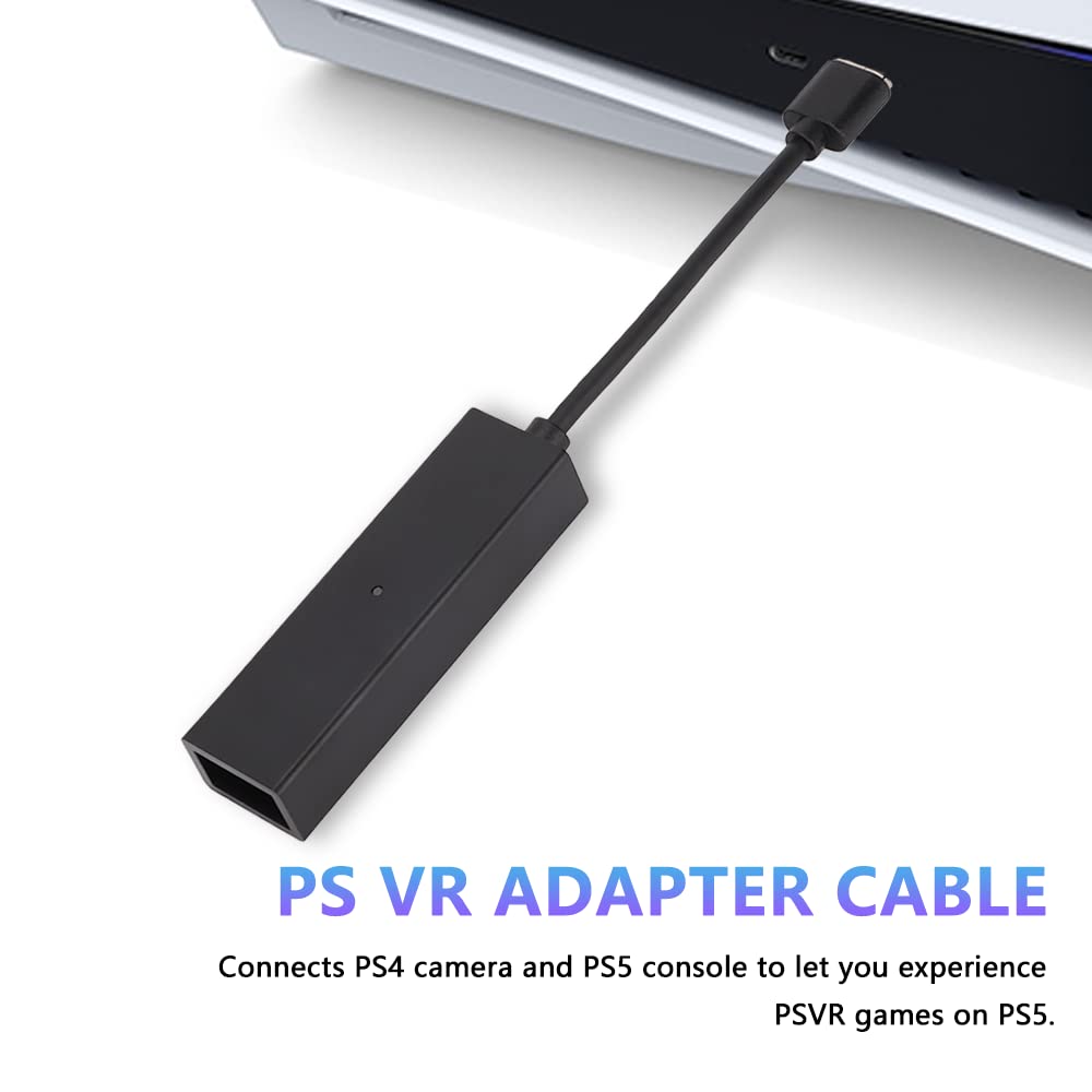 PS5 Camera Adapter for PSVR - PS4 to PS5 Converter Cable | Compatible with PlayStation 5 Console & Virtual Reality Headset | Perfect for Gaming Setup & VR Experience