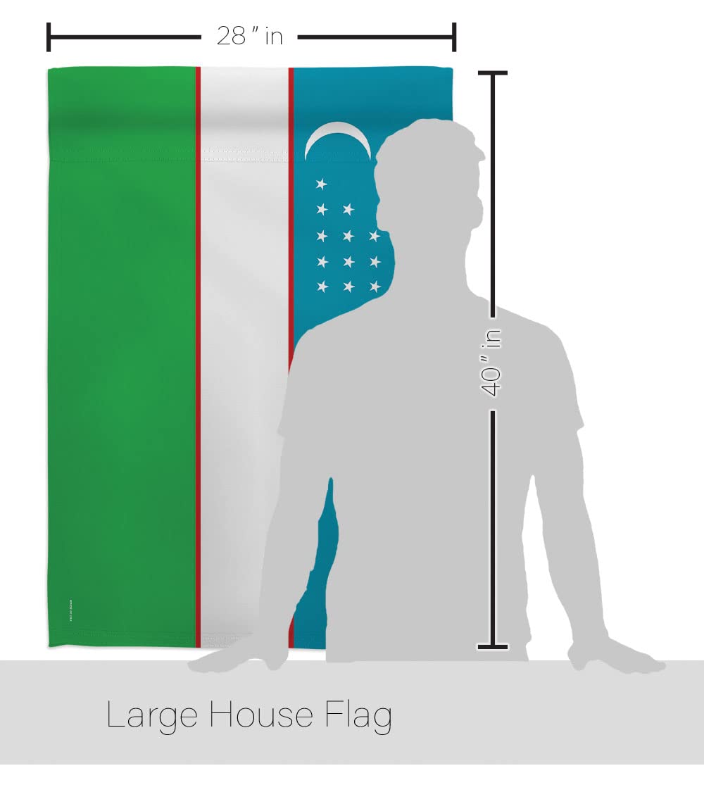 Uzbekistan National Flag Set 28