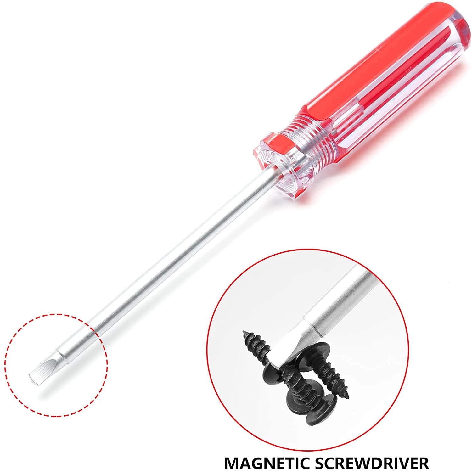 Utoolmart 2.3mm Magnetic Triangle Screwdriver Set - 2 Pcs with 75mm 45# Steel Shaft & 55mm Ergonomic Plastic Handle | Perfect for iPhone, Nintendo Switch, Electronics Repair & DIY Home Improvement Projects