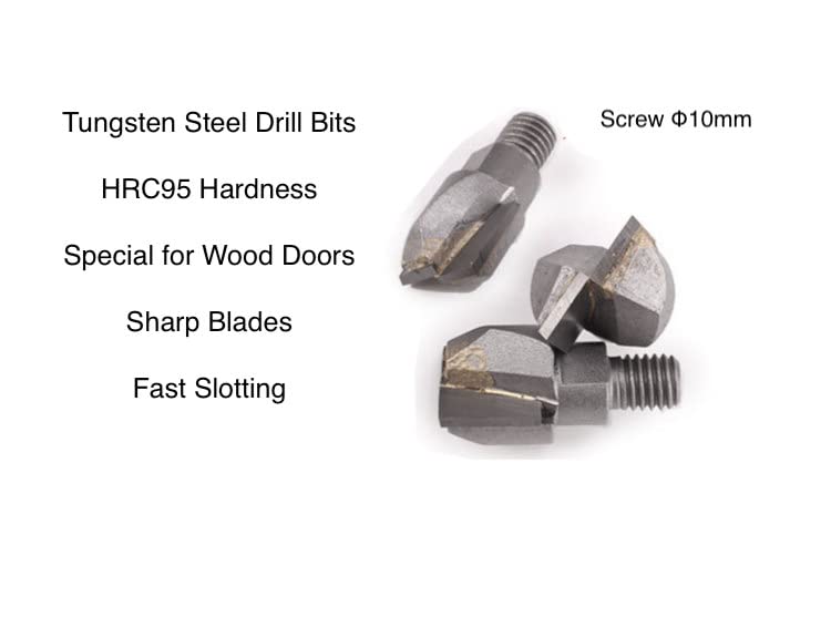 **Wooden Door Lock Mortiser Kit - 3 Drill Bits Included for Easy Lock Installation & Replacement | Perfect for Home Security & DIY Projects**