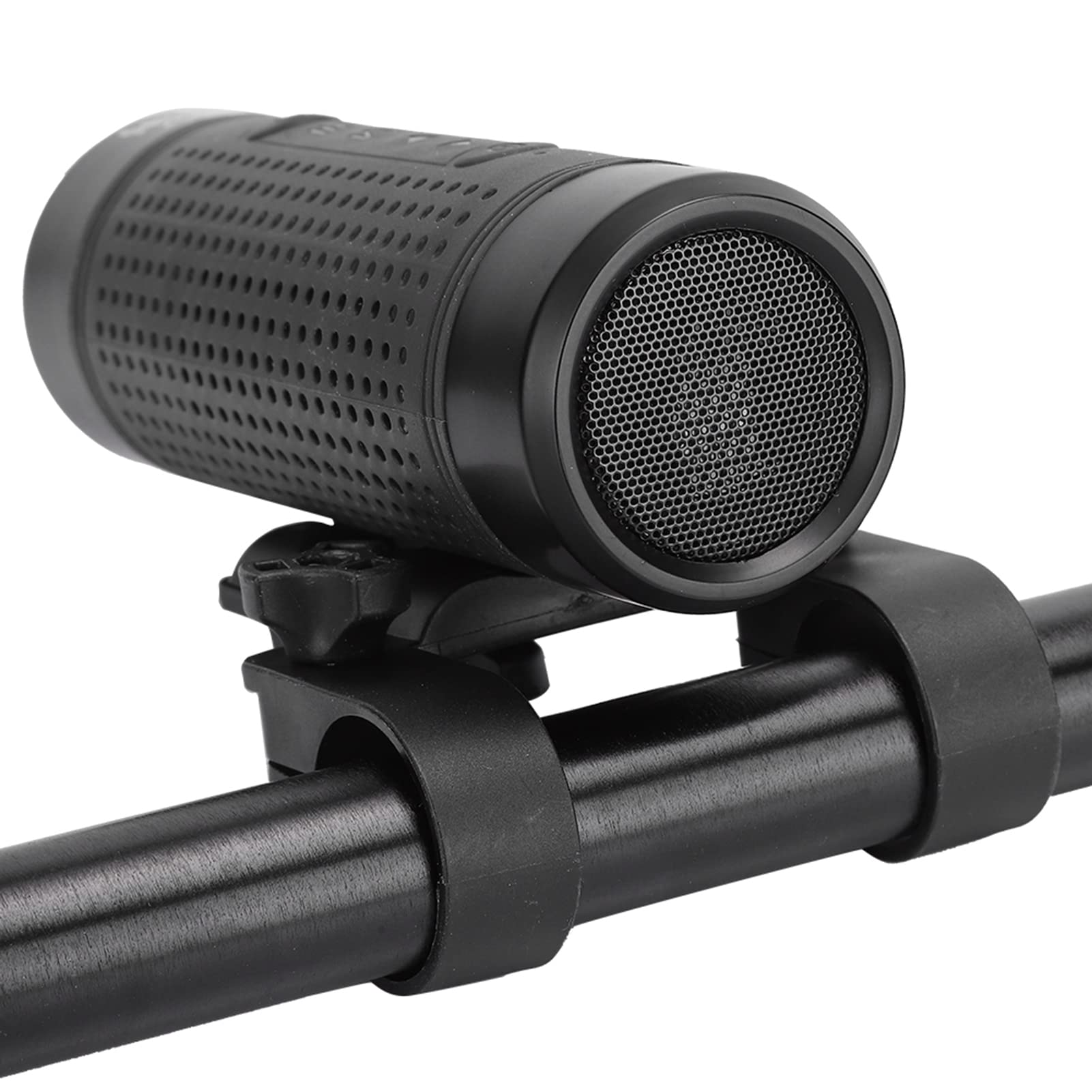 PUSOKEI Waterproof Outdoor Bluetooth Speaker with FM Radio & LED Light - Portable Wireless Bike Speaker with Stereo Bass, USB Charging & TF Card Slot - Perfect for Cycling, Camping, Hiking & Outdoor Adventures