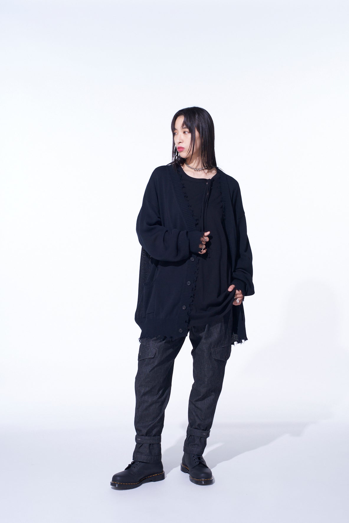 Compact Twist 10g Damaged Knit Cardigan for Women - Cozy Lightweight Open Front Sweater for Fall Layering & Casual Outfits