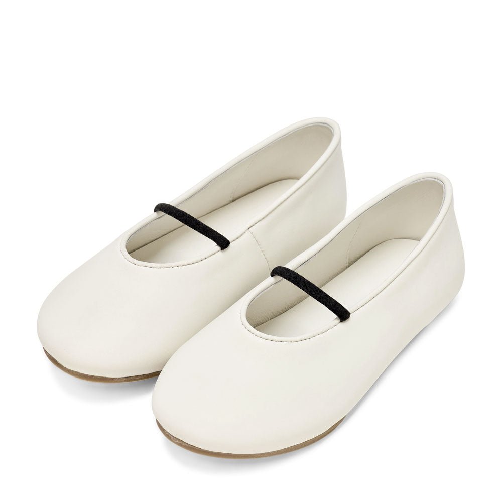 Daphne White - Elegant Women's Flats for Work, Casual & Wedding | Comfortable Slip-On Shoes for Office, Daily Wear & Special Occasions