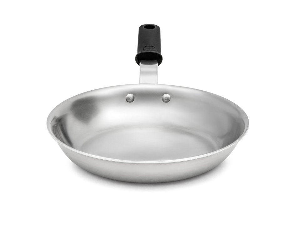 Vollrath Tribute 12-Inch 3-Ply Stainless Steel Fry Pan with Heat-Resistant Silicone Handle - Professional Restaurant-Grade Cookware for Home Chefs & Commercial Kitchens - Perfect for Searing, Sauteing & Frying Steaks, Eggs & Vegetables