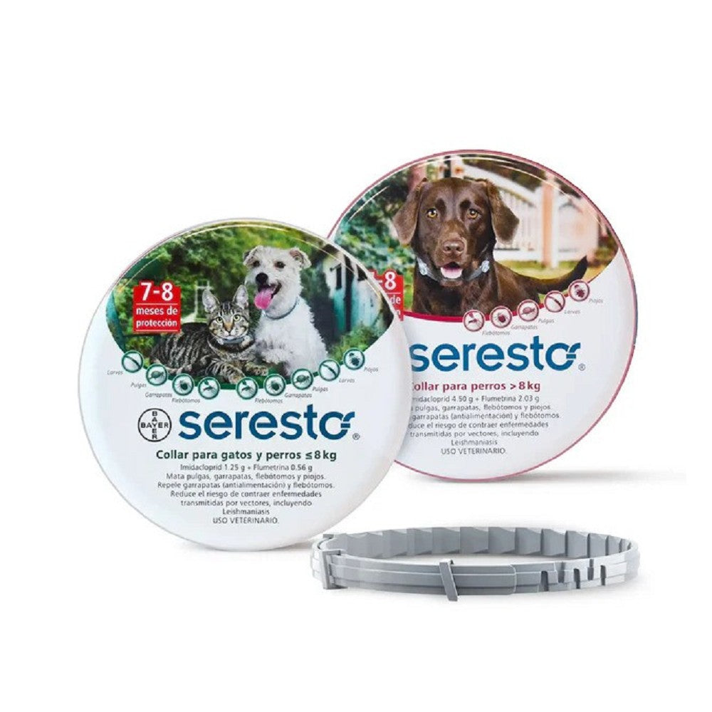 Seresto Flea and Tick Collar for Dogs and Cats - 8 Month Protection, Waterproof, Vet Recommended - Perfect for Outdoor Adventures and Home Use