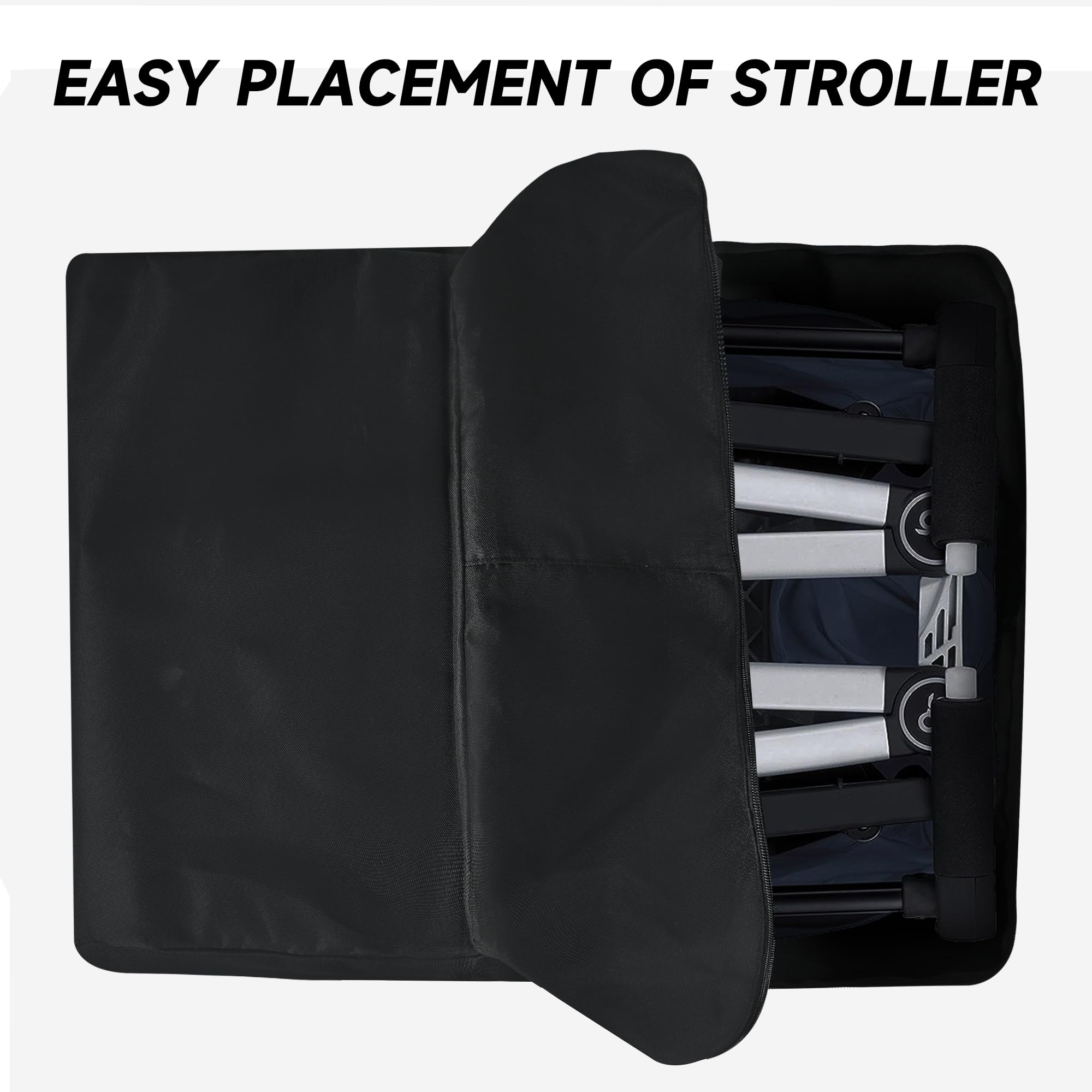 Large Stroller Car Seat Travel Backpack - Airplane Gate Check Bag for Baby Gear | Durable & Waterproof Stroller Storage for Air Travel, Road Trips & Family Vacations