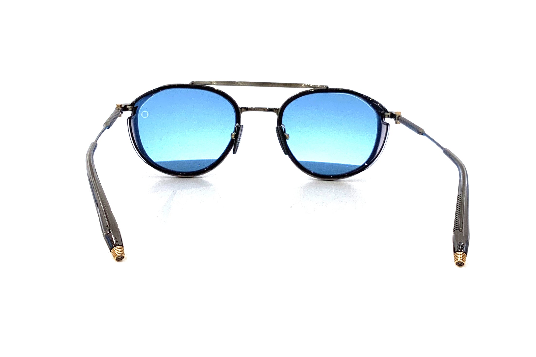 Akoni Skymapper Sunglasses - Brushed Palladium Frame & Crystal Grey Lenses - UV Protection for Outdoor Sports, Driving & Fashion