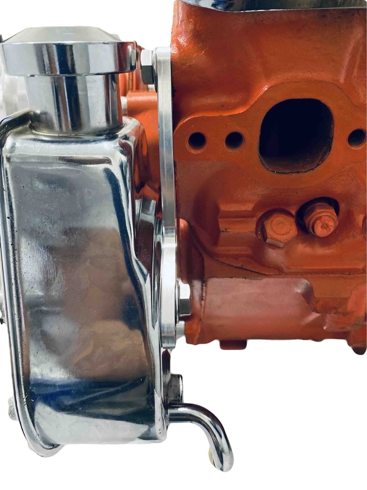 Small Block Chevy Alternator & Power Steering Brackets Kit - Compatible with SBC LWP Long Water Pump Engines - Perfect for Engine Upgrades & Performance Builds