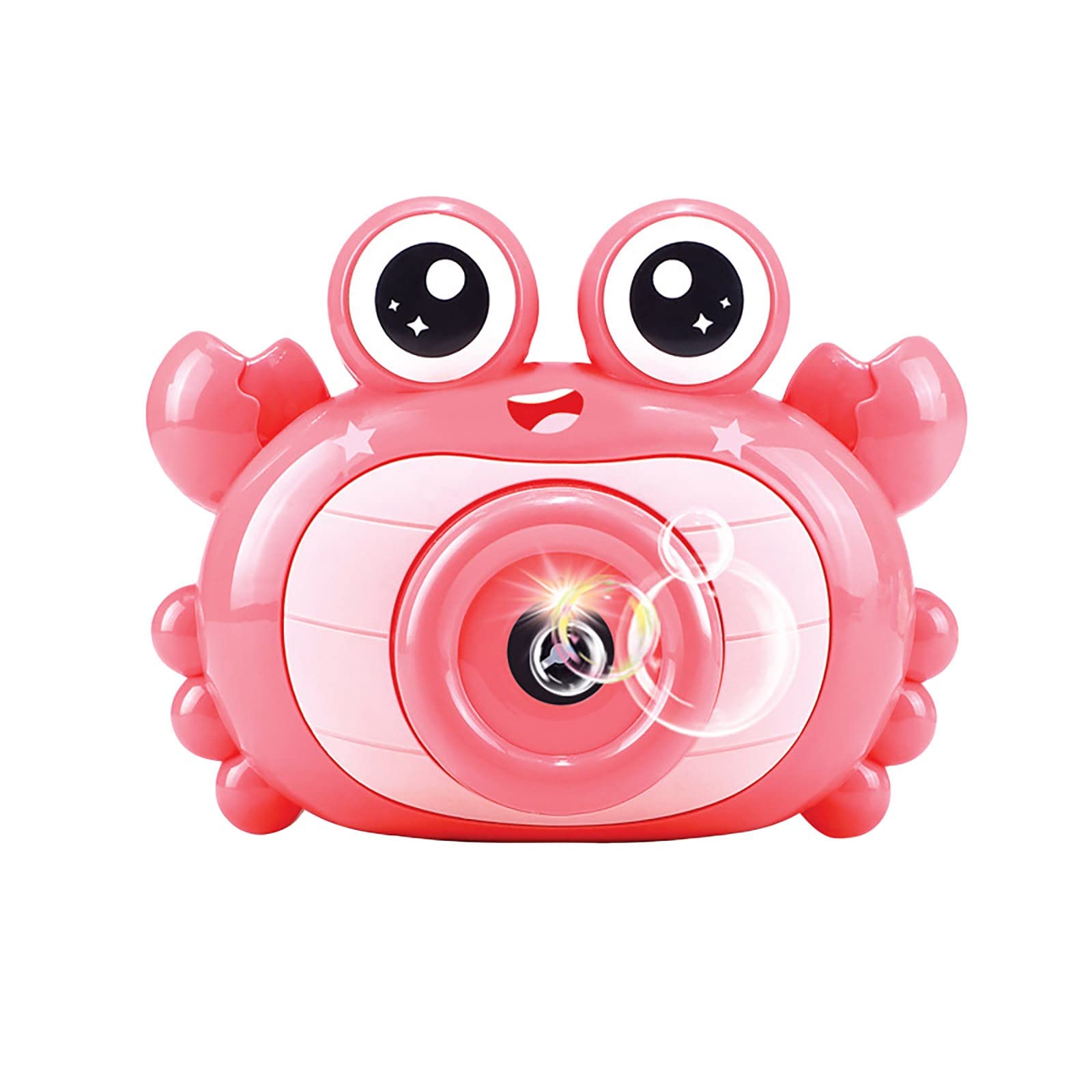 Electric Bubble Blower Gun for Kids - Automatic Soap Bubble Machine with 60ml Tank, Bubble Maker for Toddlers, Parties, Bath Time & Outdoor Play - Fun Crab-Shaped Bubble Camera Blower Toy