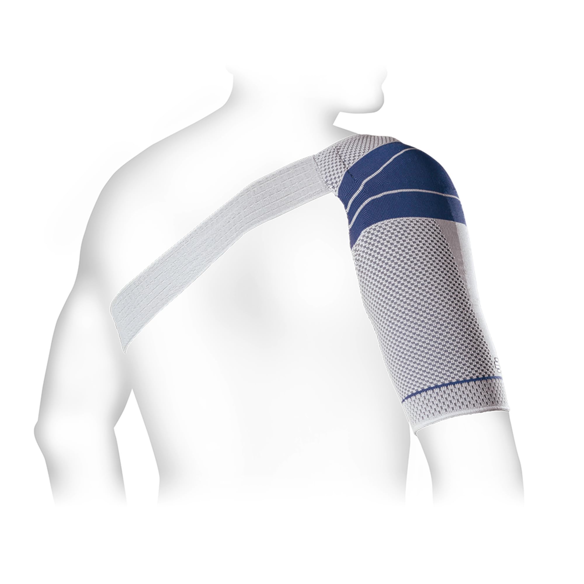 Bauerfeind OmoTrain S Shoulder Support Brace - Left Shoulder Size 6 Titanium - Pain Relief & Joint Mobility Support for Shoulder Injuries, Rotator Cuff & Post-Surgery Recovery - Ideal for Sports, Workouts & Daily Activities