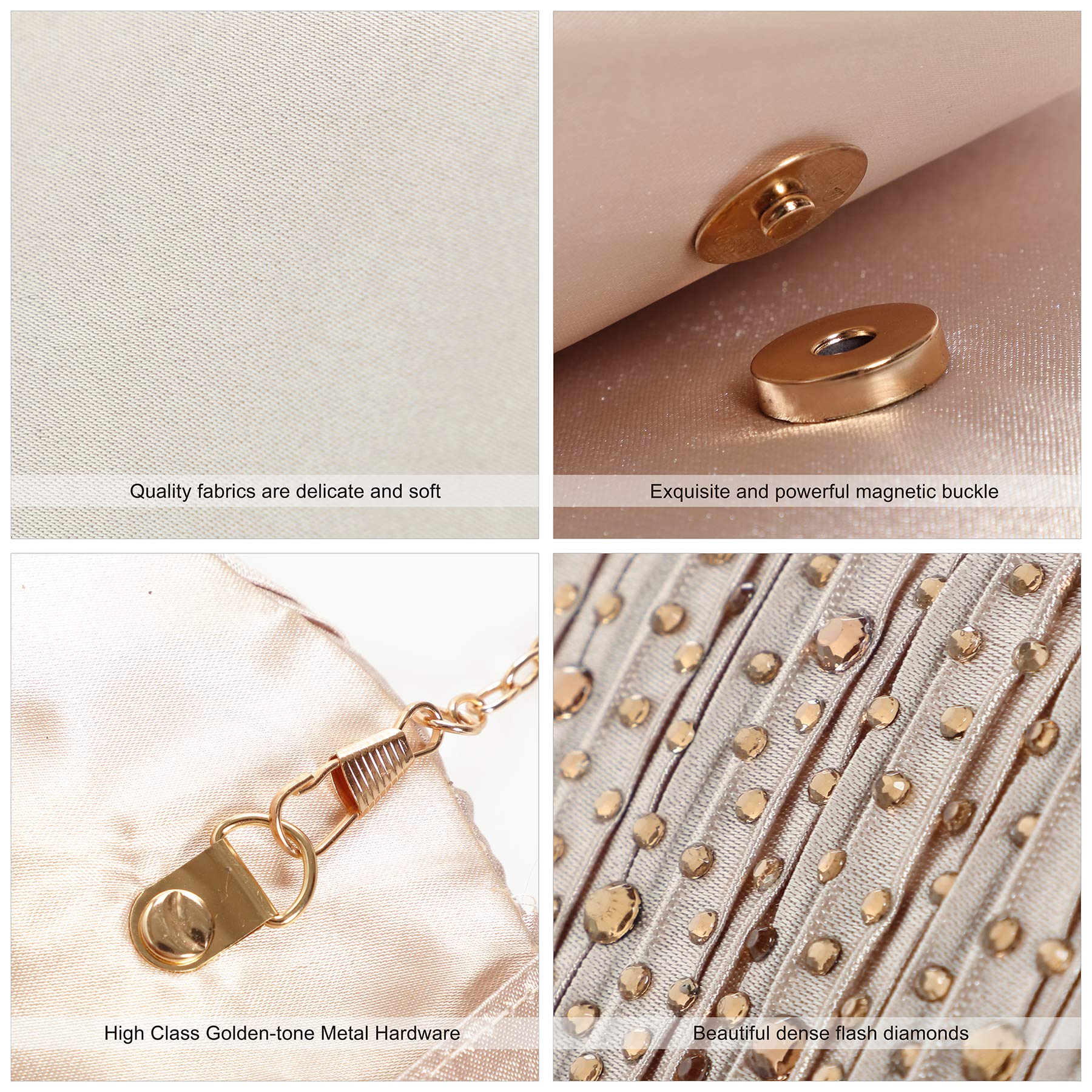 Mihawk Women's Evening Clutch Purses & Handbags - Elegant Party Clutches, Wedding Bags & Formal Event Accessories for Women - Perfect for Dinners, Galas & Special Occasions