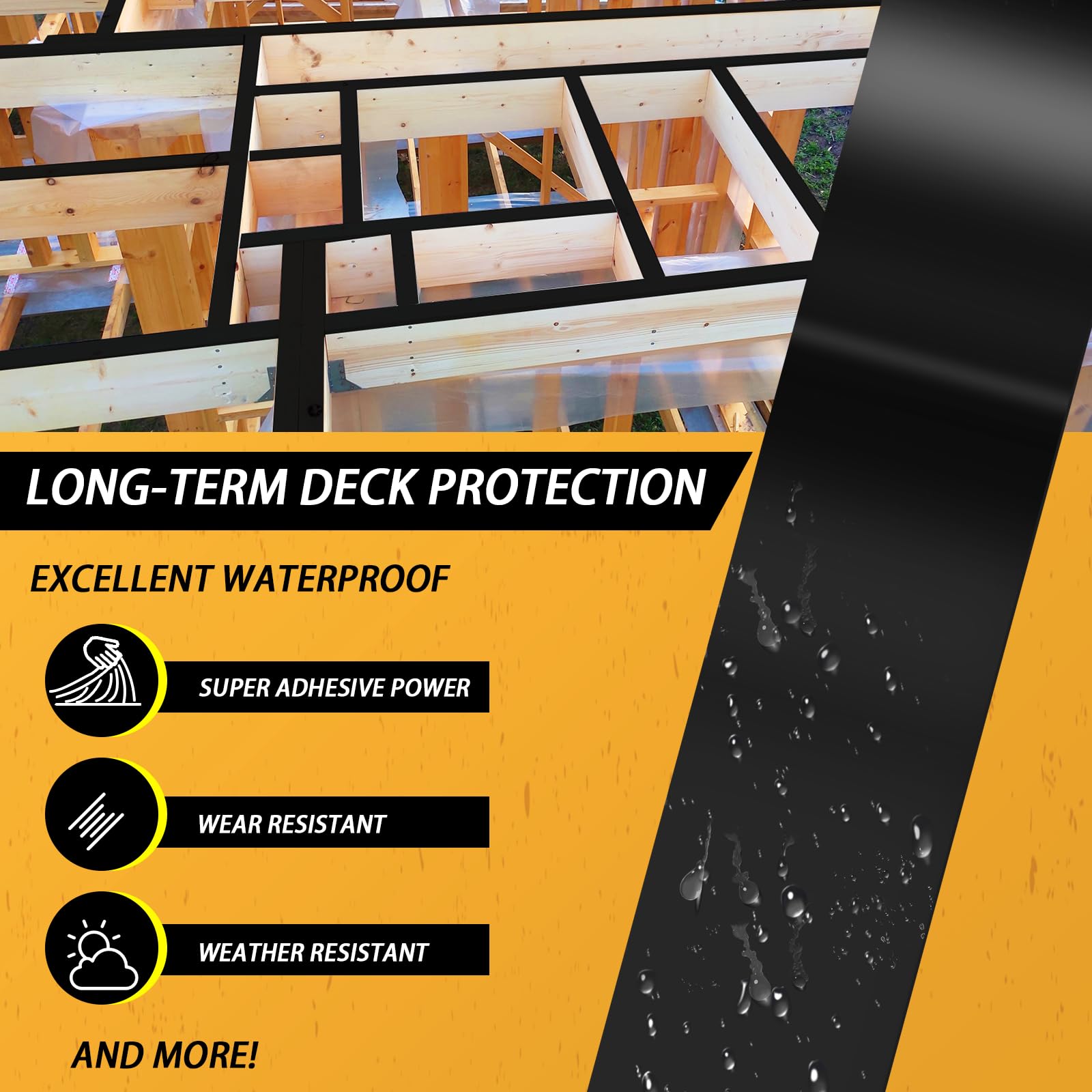 Butyl Joist Deck Tape 1-5/8