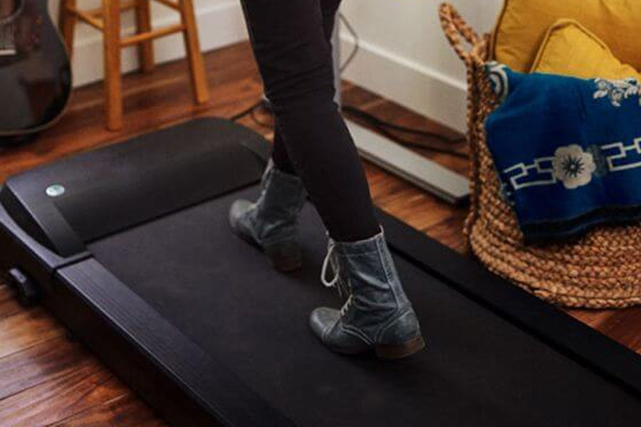 LifeSpan TR1000 GlowUp Under Desk Treadmill - Compact Walking Pad for Home & Office, Quiet Electric Treadmill with LED Display - Perfect for Work from Home Fitness & Small Space Workouts