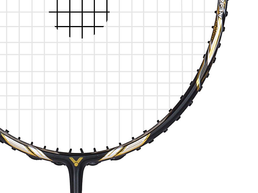 Victor Jetspeed S 10 C Unstrung Badminton Racket - Black | Professional Carbon Fiber Shuttlecock Racket for Competitive Play & Training | Perfect for Singles & Doubles Matches