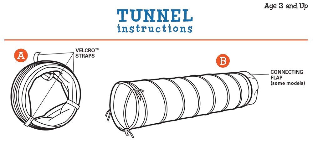 Pacific Play Tents 90005 Kids 15-Foot Crawl Tunnel - Blue Indoor/Outdoor Play Tent for Toddlers & Children - Perfect for Playrooms, Backyards, and Birthday Parties