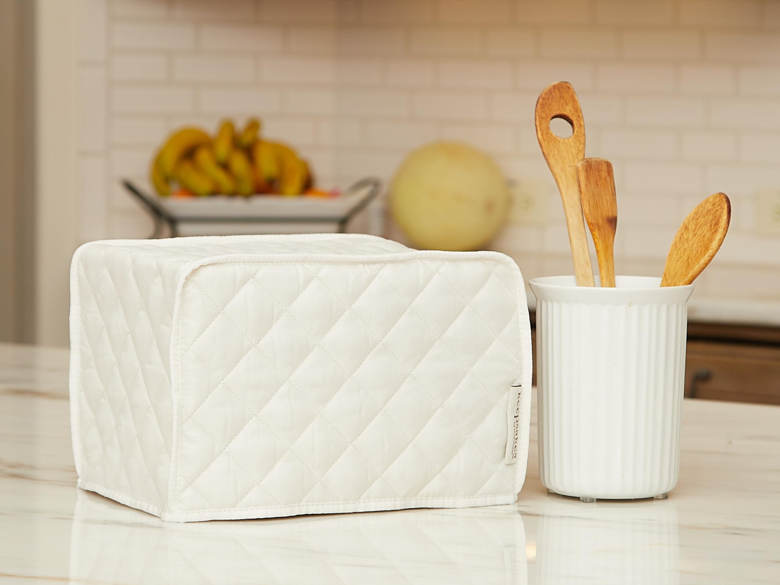 Slow Cooker Cover - Dust Protection, Stain Resistant & Washable Appliance Cover for Kitchen - Perfect for Crockpot, Instant Pot & Rice Cooker - Cream Color