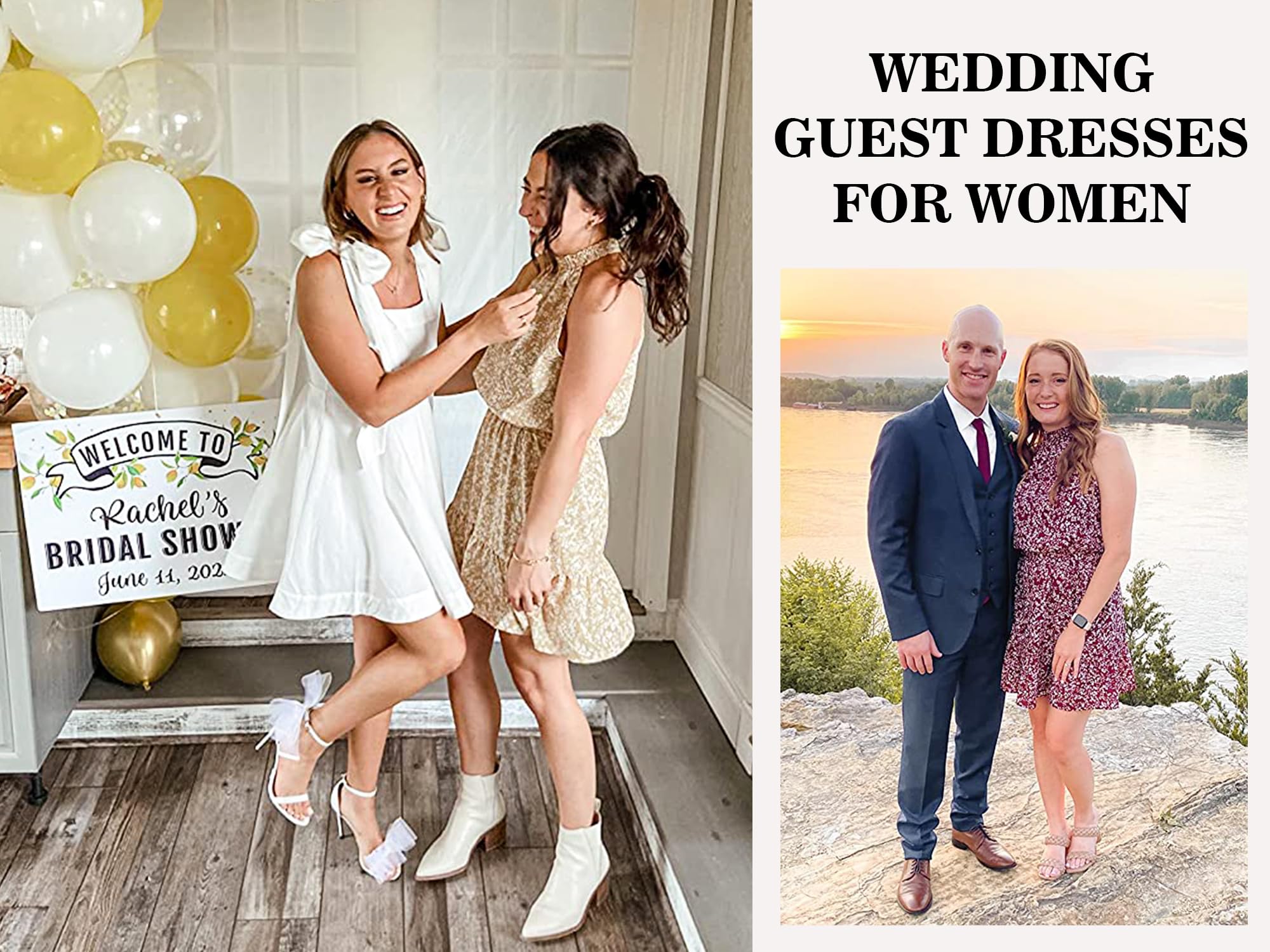 Women's Summer Chiffon Dress - Sleeveless Spaghetti Strap Blouse with Ruffle Skirt & Flowy Sun Outfit - Perfect for Beach, Vacation, and Casual Wear
