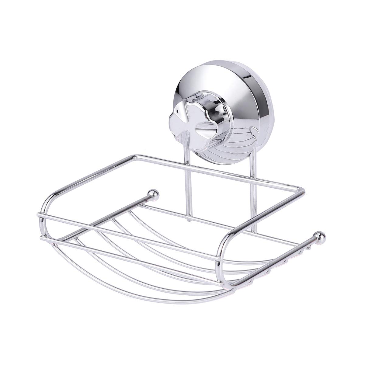 Stainless Steel Shower Soap Holder with Strong Suction - Rustproof Soap Dish for Bathroom, Kitchen, Gym & Travel - Cabilock Wall Mount Soap Dispenser for Shower Caddy Organization
