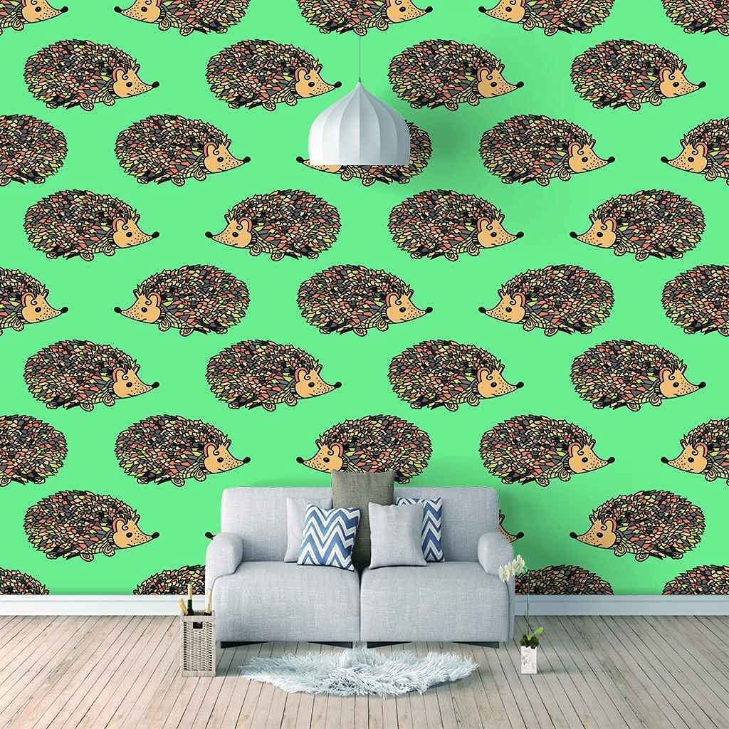 3D Hedgehog Wallpaper - Peel and Stick Self-Adhesive Wall Mural (137