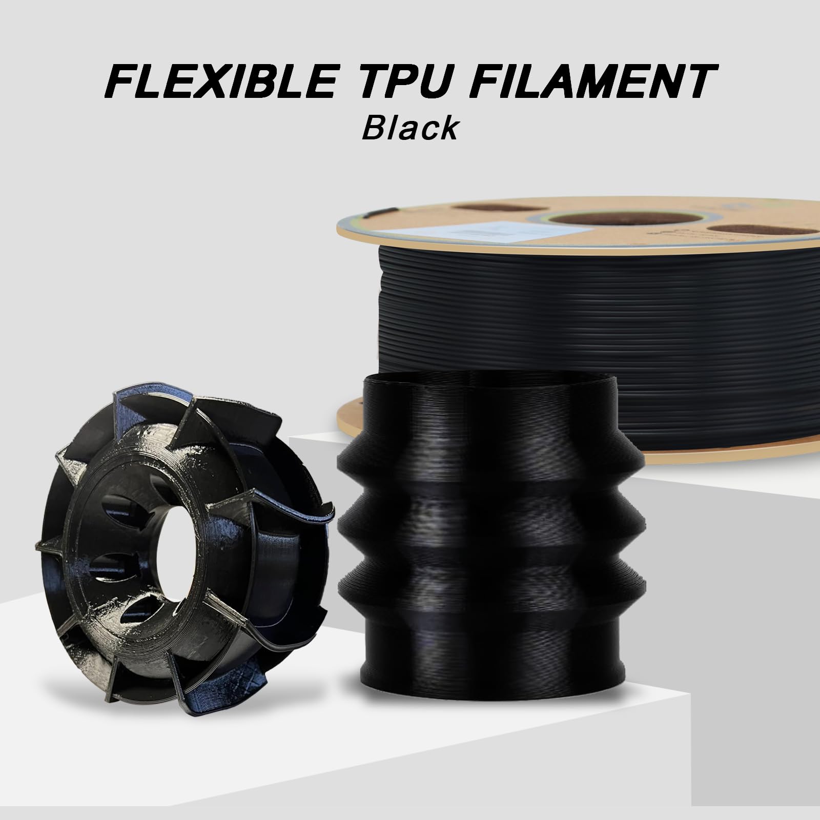 YOUSU TPU Filament 1.75mm 1kg Spool (2.2 lbs) - 95A Flexible 3D Printing Filament for Soft, Durable Creations - Perfect for Phone Cases, Wearables & Industrial Prototypes