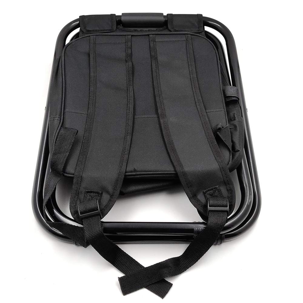 Portable Folding Stool with Insulated Cooler Backpack - Lightweight Camping Chair for Beach, Fishing, Hiking & Outdoor Activities | Perfect for Picnics, Tailgating & Travel