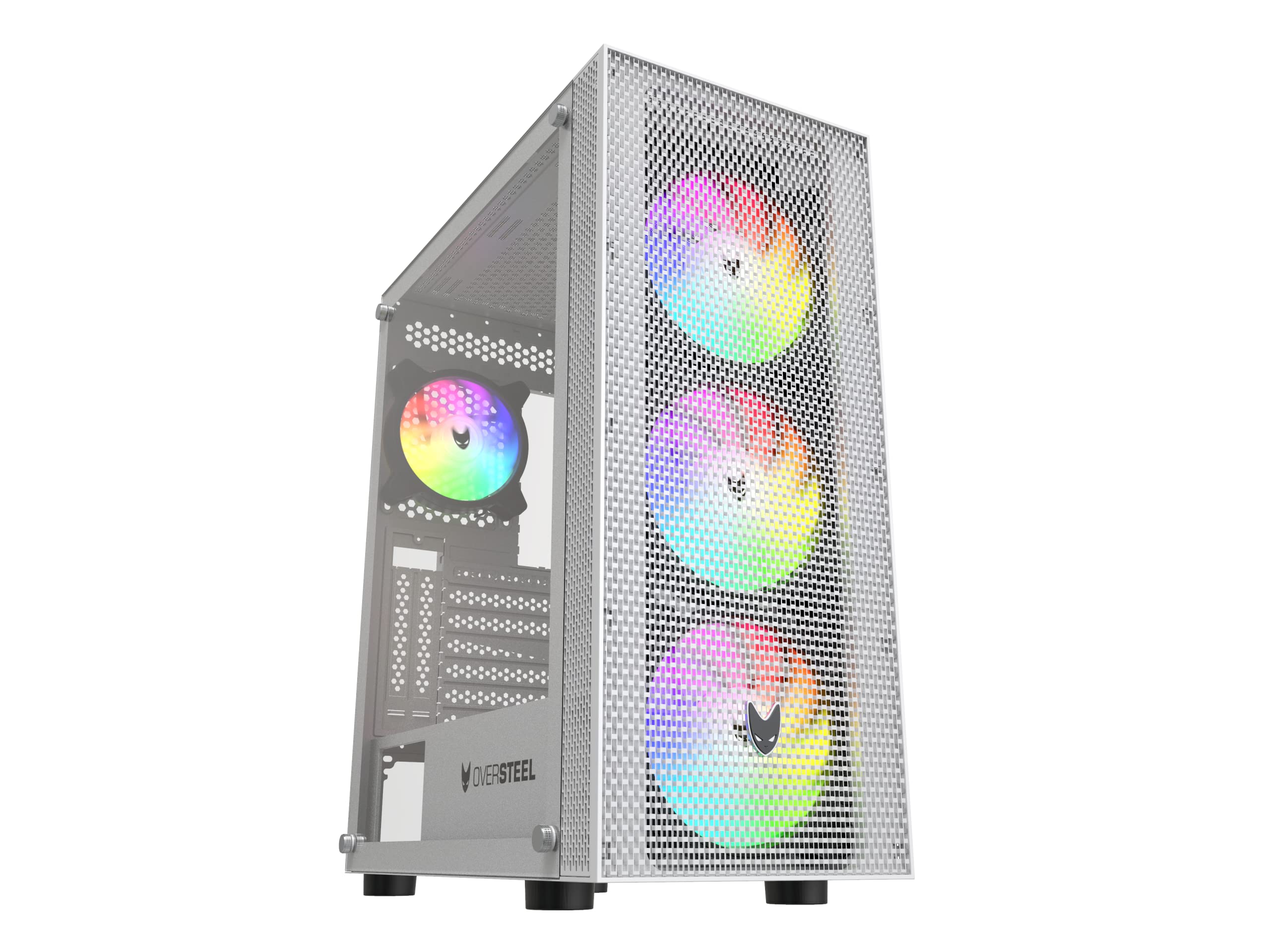 Premium Azurite Mid-Tower PC Gaming Case - High Airflow Tempered Glass Design for Custom Gaming Rigs | Perfect for Esports, Streaming & VR Gaming Setups