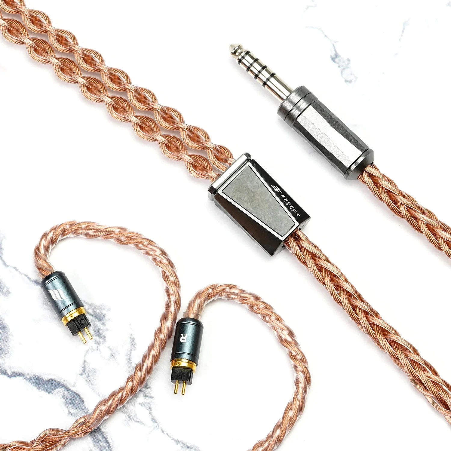Effect Audio Signature Series ARES S 8-Wire Premium Earphone Cable with ConX Interchangeable Connector - High-Fidelity Audio Upgrade for Musicians & Audiophiles