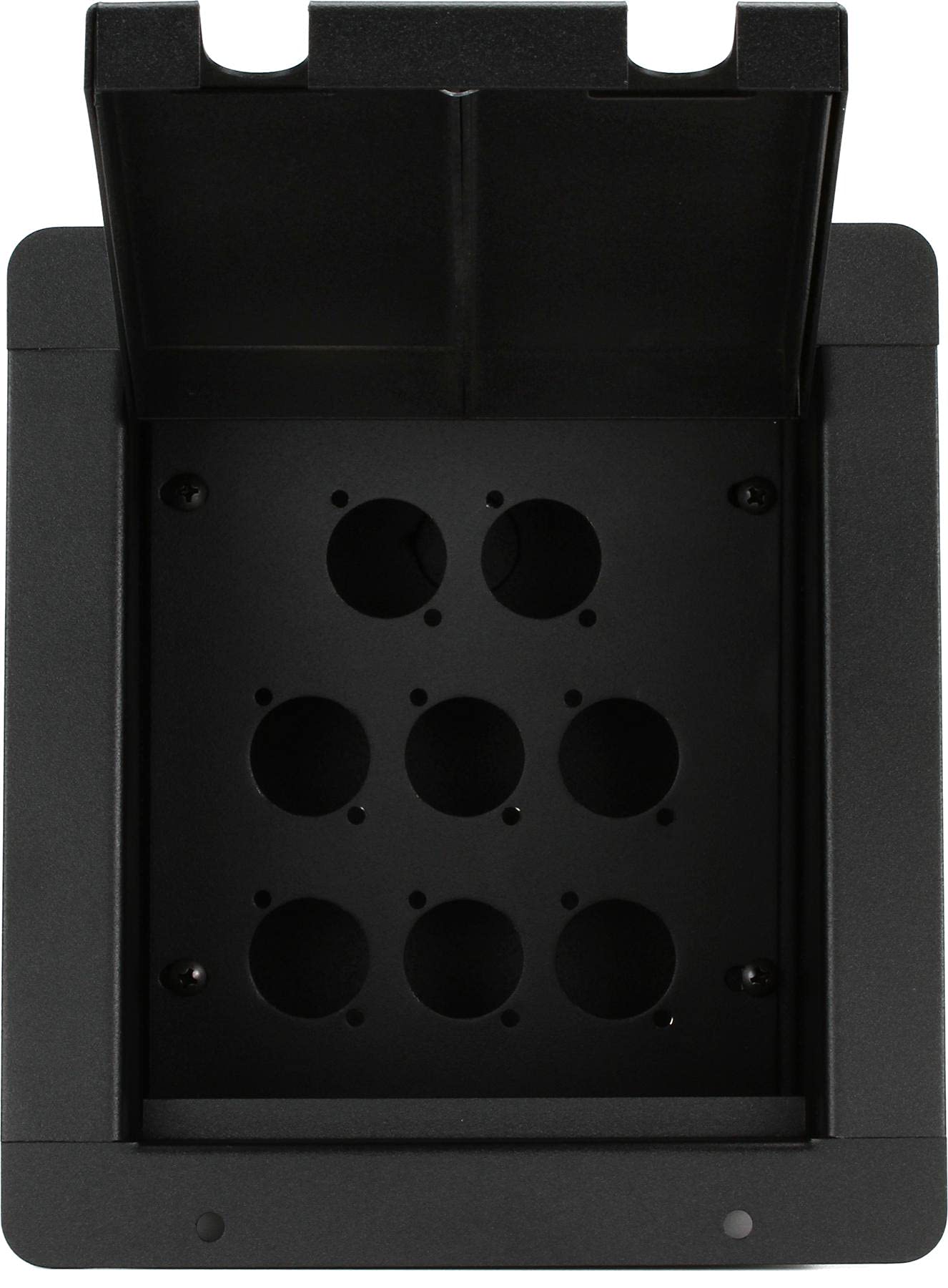 Pro Co Sound PM8P Recessed Floor Box - 8 Connector Holes for Professional Audio & AV Installations | Ideal for Home Theaters, Recording Studios & Stage Setups