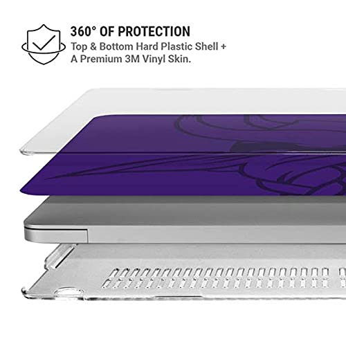 Official NFL Minnesota Vikings Double Vision MacBook Pro 16-inch Case (2019-2020) - Protective Skin Cover Compatible with MacBook Pro 16in - Perfect for Work, School & Travel Accessories