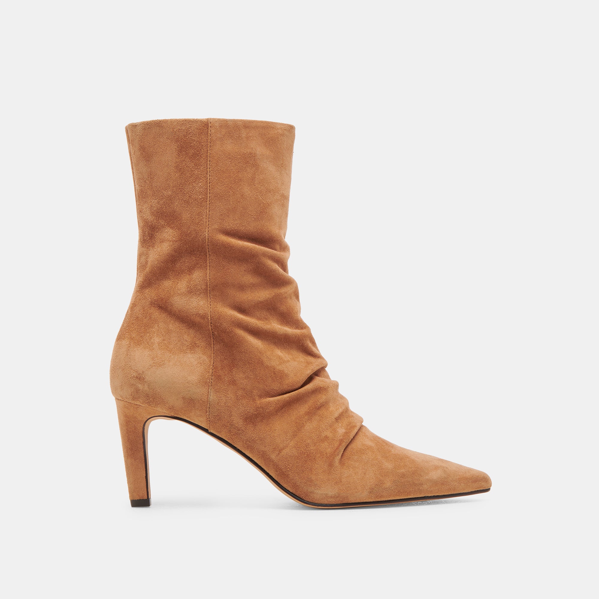 FERNLY Women's Pecan Suede Boots - Comfortable Ankle Booties for Fall & Winter | Casual, Office & Outdoor Wear