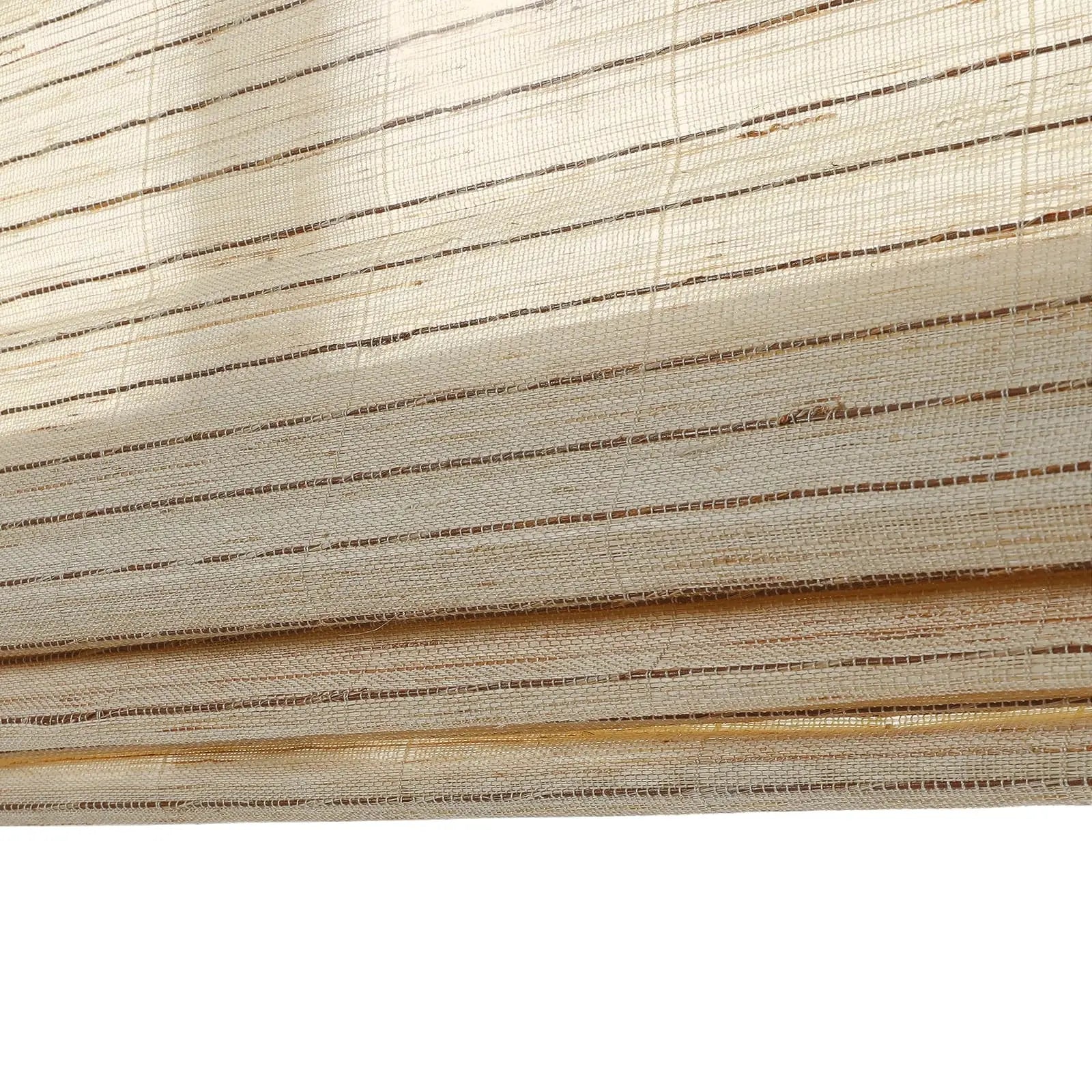 Natural Ramie Bamboo Woven Window Shade - Sand Beige Color | Eco-Friendly Room Darkening Blind for Living Room & Bedroom