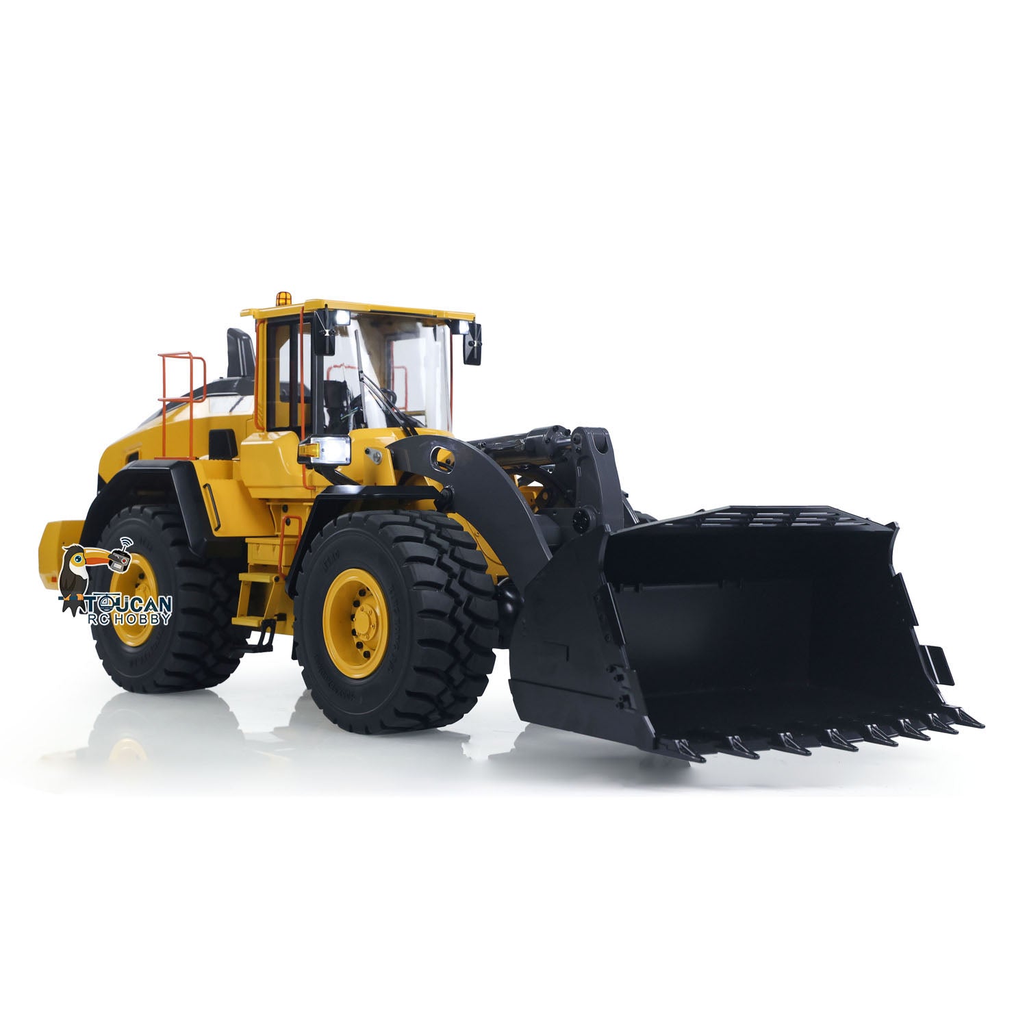1/14 Scale RC Hydraulic Loader E260L - Metal Remote Control Construction Vehicle with Flysky ST8 Radio, Locking Differential & Fork Coupler - Perfect for Construction Simulation, Backyard Digging & RC Hobby Enthusiasts