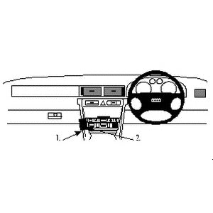 ClicOn No Holes Angled Dash Mount for Audi A6 (1998-2003) - Secure Phone Holder for Hands-Free Driving & Navigation