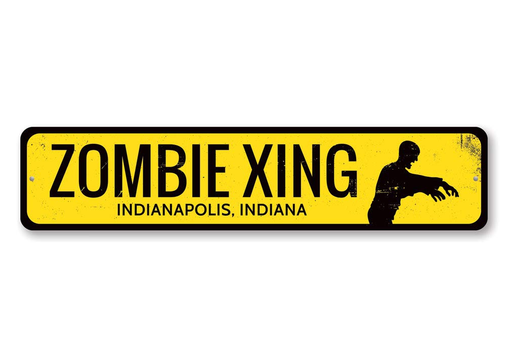 Custom Zombie Crossing Sign - 6