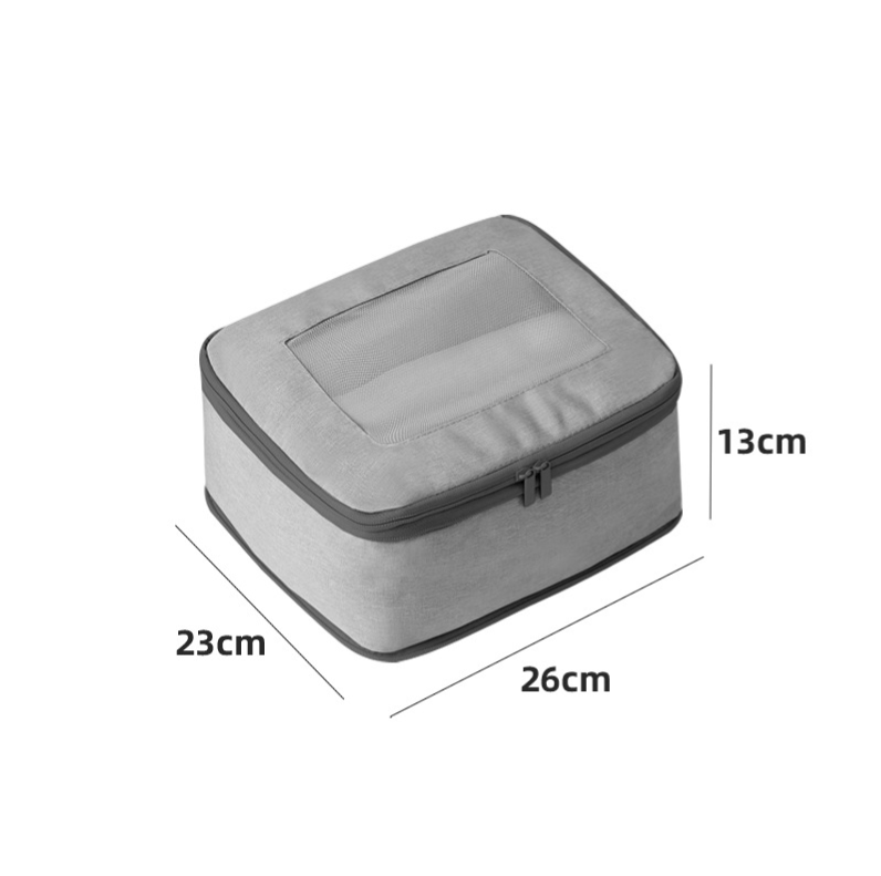 Comfort Travel CC07 Set of 4 Compression Packing Cubes - Grey | Space-Saving Travel Organizers for Suitcases, Backpacks & Clothes Storage