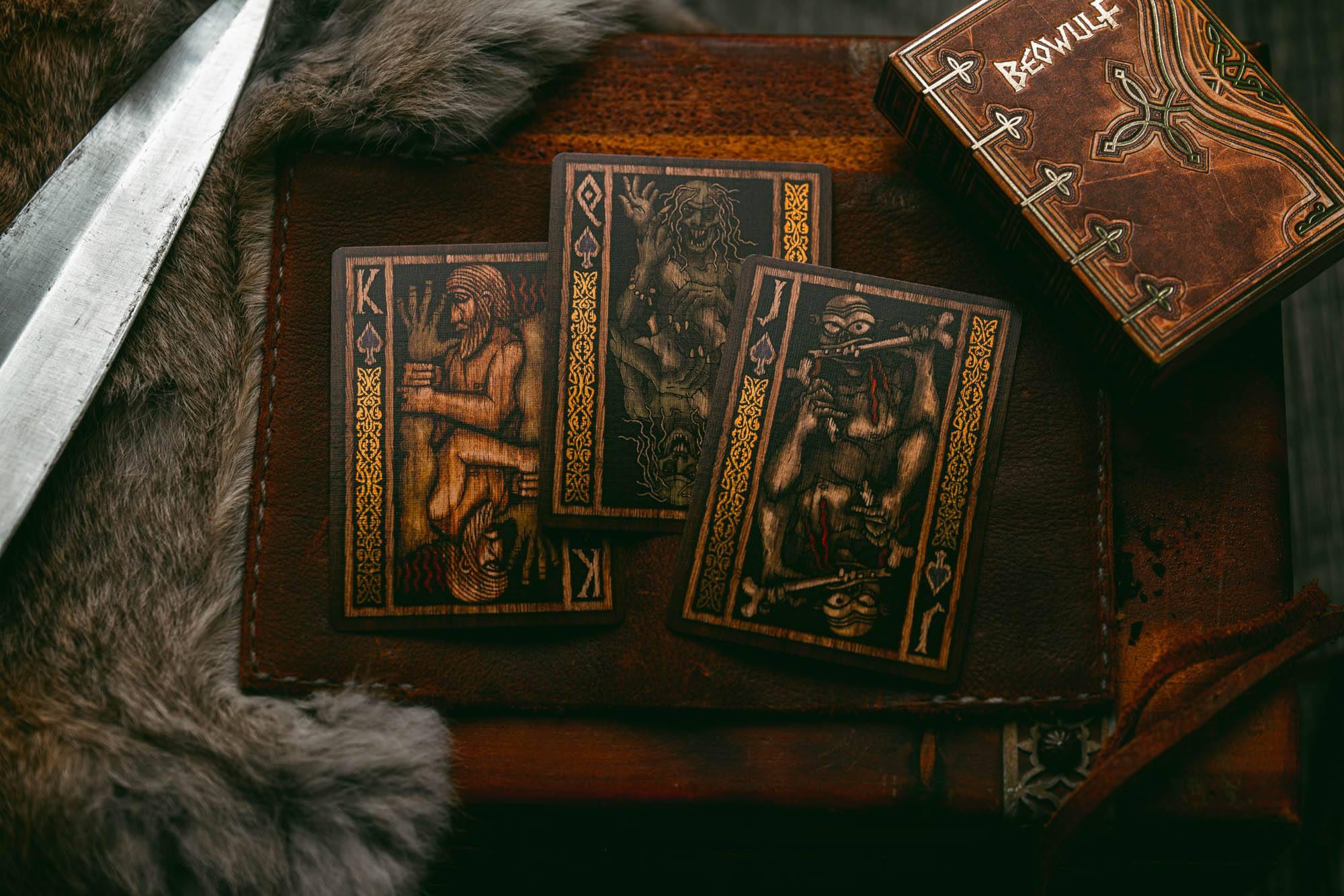 Beowulf Playing Cards - Premium Viking-Themed Deck for Poker, Magic Tricks & Collectors | Perfect for Game Nights, Gifts & Cardistry