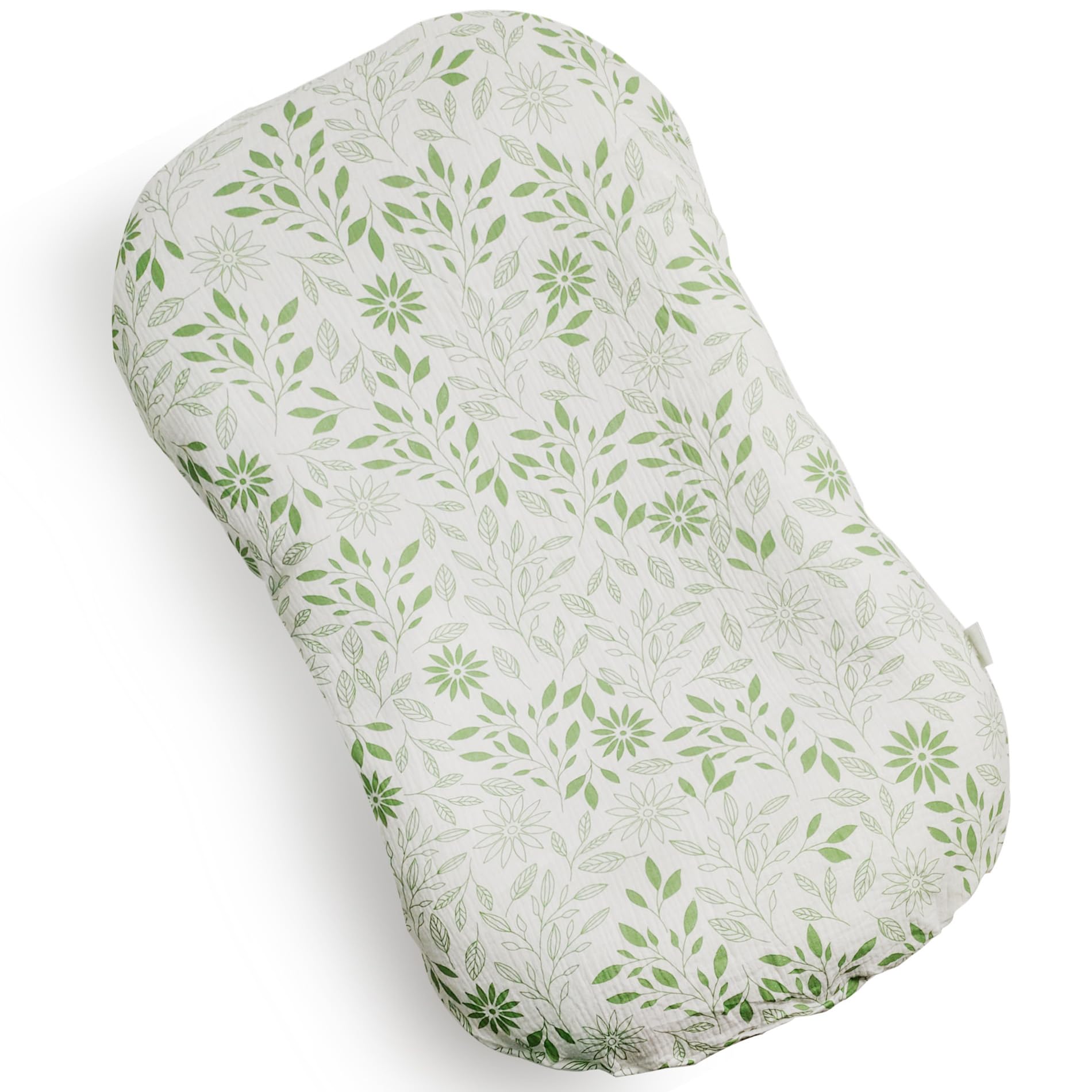 Organic Cotton Muslin Baby Lounger Cover 3-Pack - Soft Newborn Slipcover for Boys & Girls - Breathable Infant Lounger Cover for Nursery, Travel & Playtime