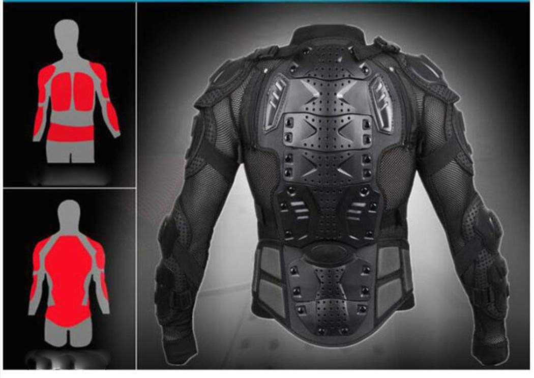 **Men's Motorcycle Jacket with Full Body Protective Armor - CE Certified for Motocross, Skating, Scooter & Dirt Bike Riding - Durable ATV & Pit Bike Safety Gear for Off-Road Adventures**