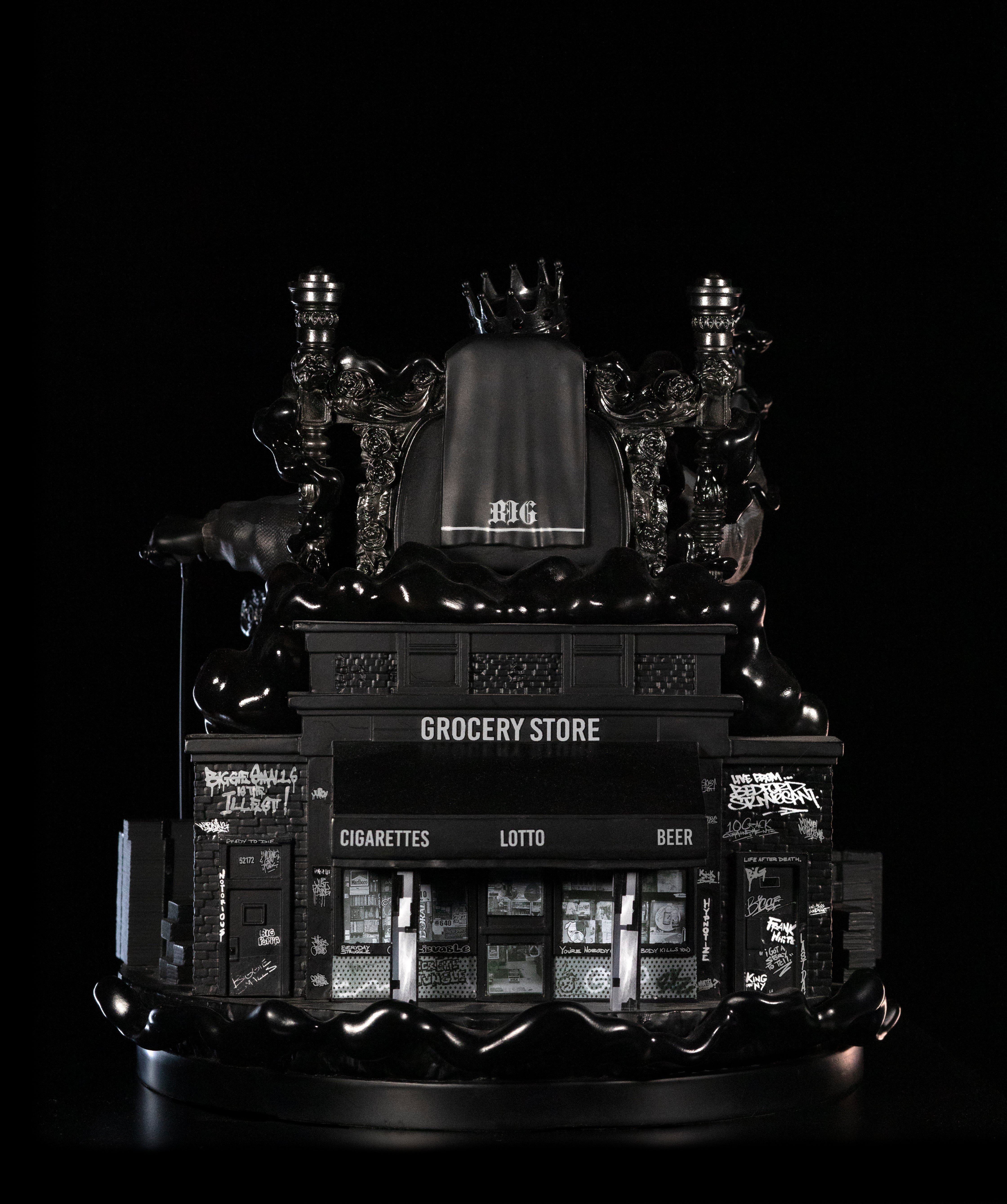 Notorious B.I.G. Blackout Version Statue - 10.5