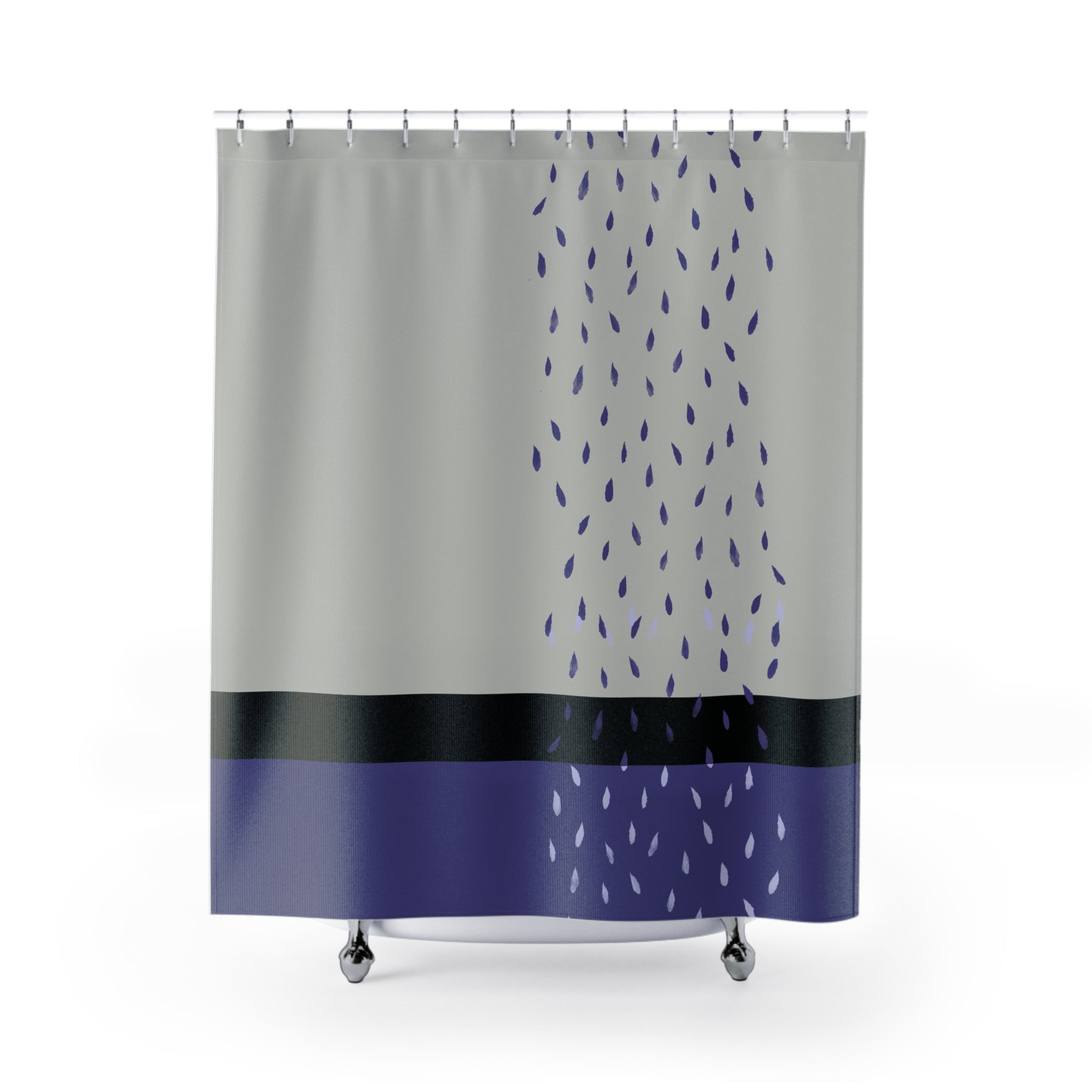 Raindrop Cascade Waterproof Shower Curtain - Elegant Bathroom Decor for Modern Homes | Perfect for Spa-Like Showers & Relaxing Bath Time