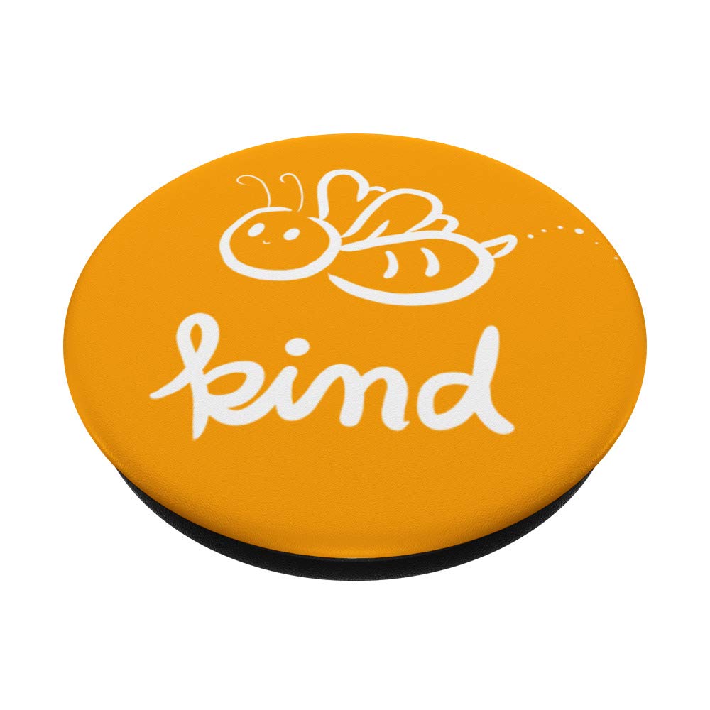 Bee Kind Cute Honey Bee Graphic PopSockets PopGrip - Swappable Phone Grip for iPhone, Samsung & Tablets - Perfect for Work, Travel & Everyday Use