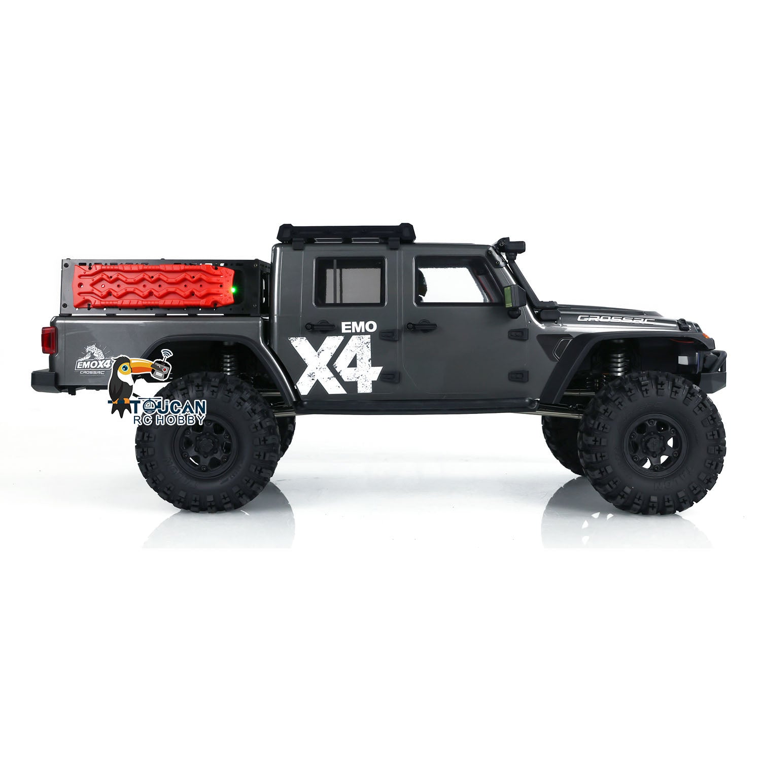 CrossRC EMO X4 1/8 Scale 4WD RC Rock Crawler - 2-Speed Brushed Motor, Differential Lock, ESC - Off-Road Remote Control Car for Adults (US Stock) | Perfect for Trail Crawling, Backyard Adventures & RC Racing