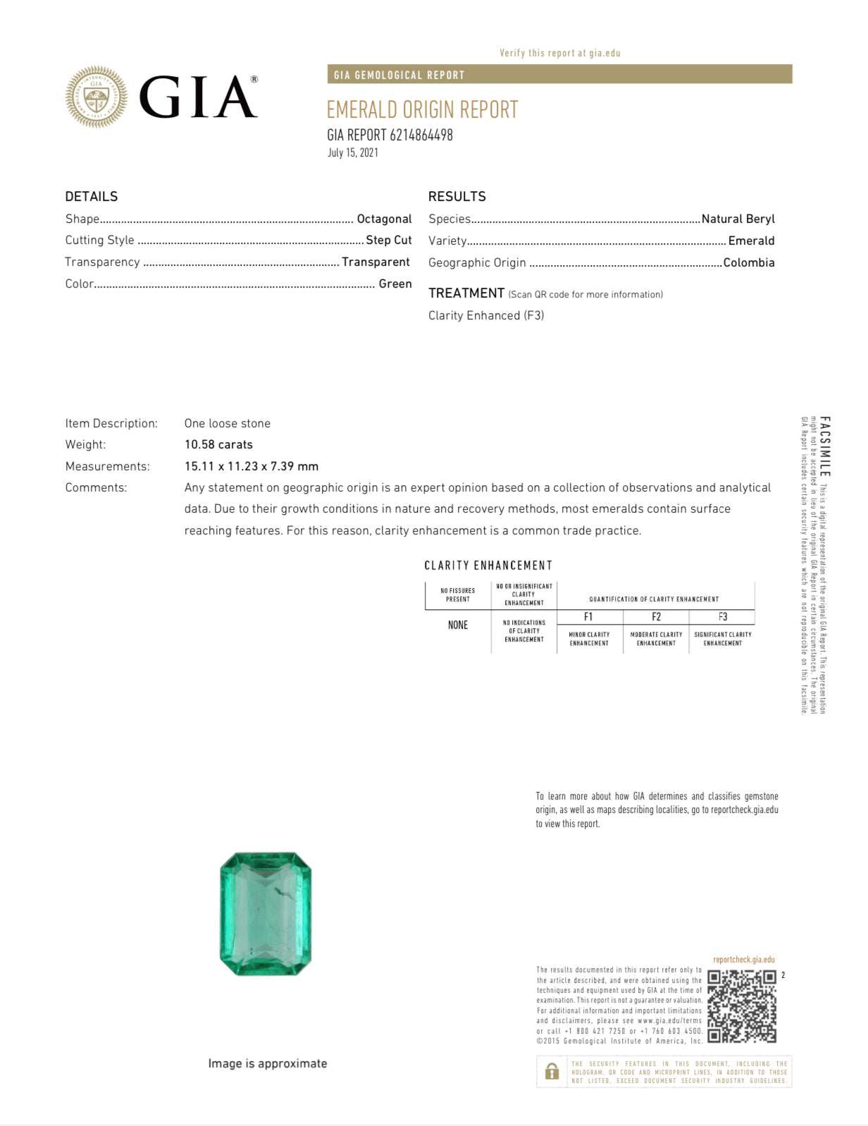 10.58 Carat GIA Certified Colombian Emerald Solitaire Ring in 18K Gold - Elegant Statement Jewelry for Weddings, Engagements & Special Occasions