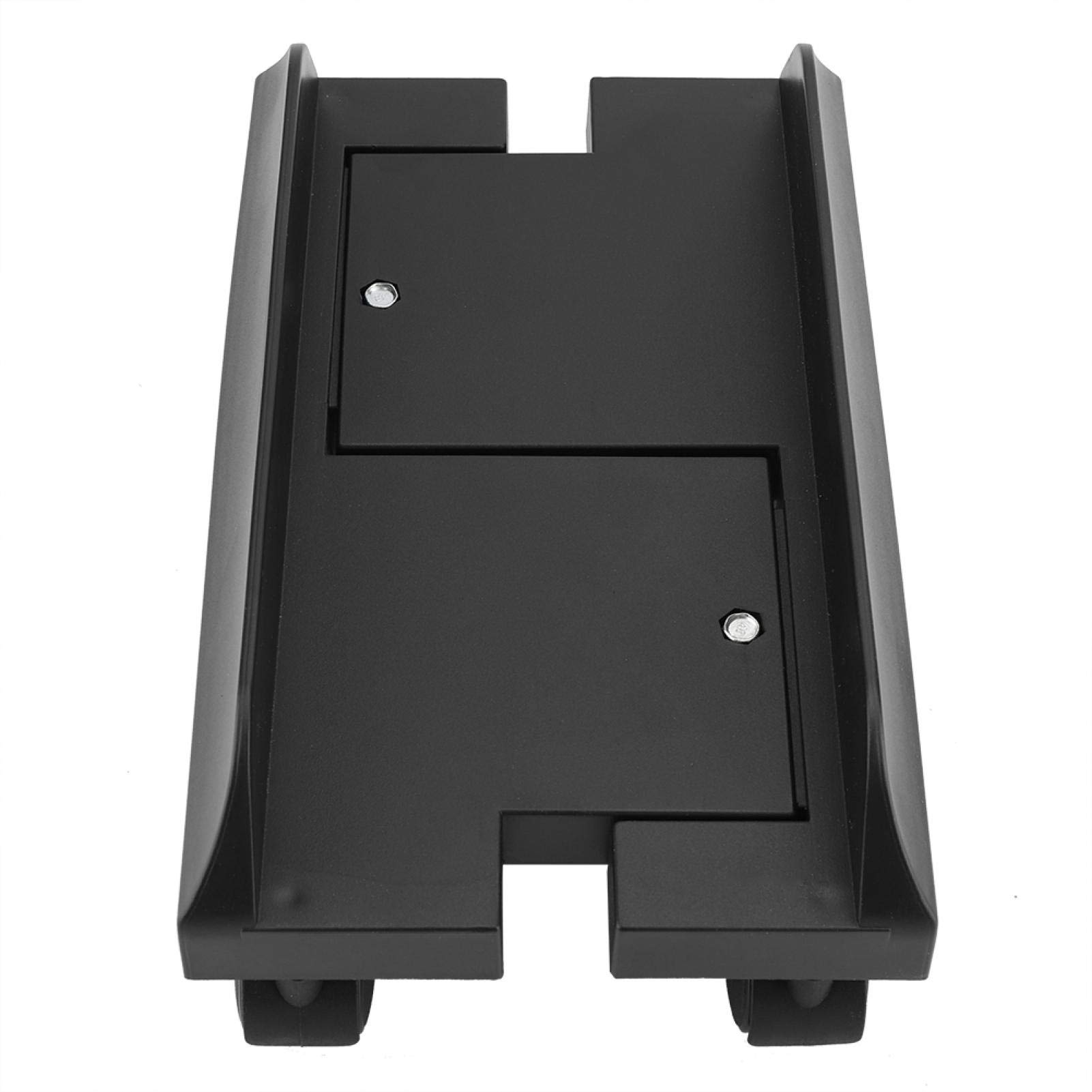 Kuuleyn Removable Computer Case Holder Stand Bracket - Desktop PC Mainframe Storage Rack with Brake (Black) | Perfect for Gaming Setup, Office Workstation & Home Computer Organization