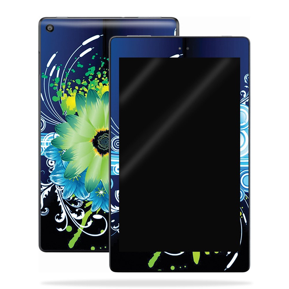 MightySkins Vinyl Decal Wrap Cover Compatible with Amazon Kindle Fire HD 10 (2017) - Flower Explosion Design | Protective & Durable Skin | Easy to Apply & Remove | Made in USA | Perfect for Travel, School & Home Use