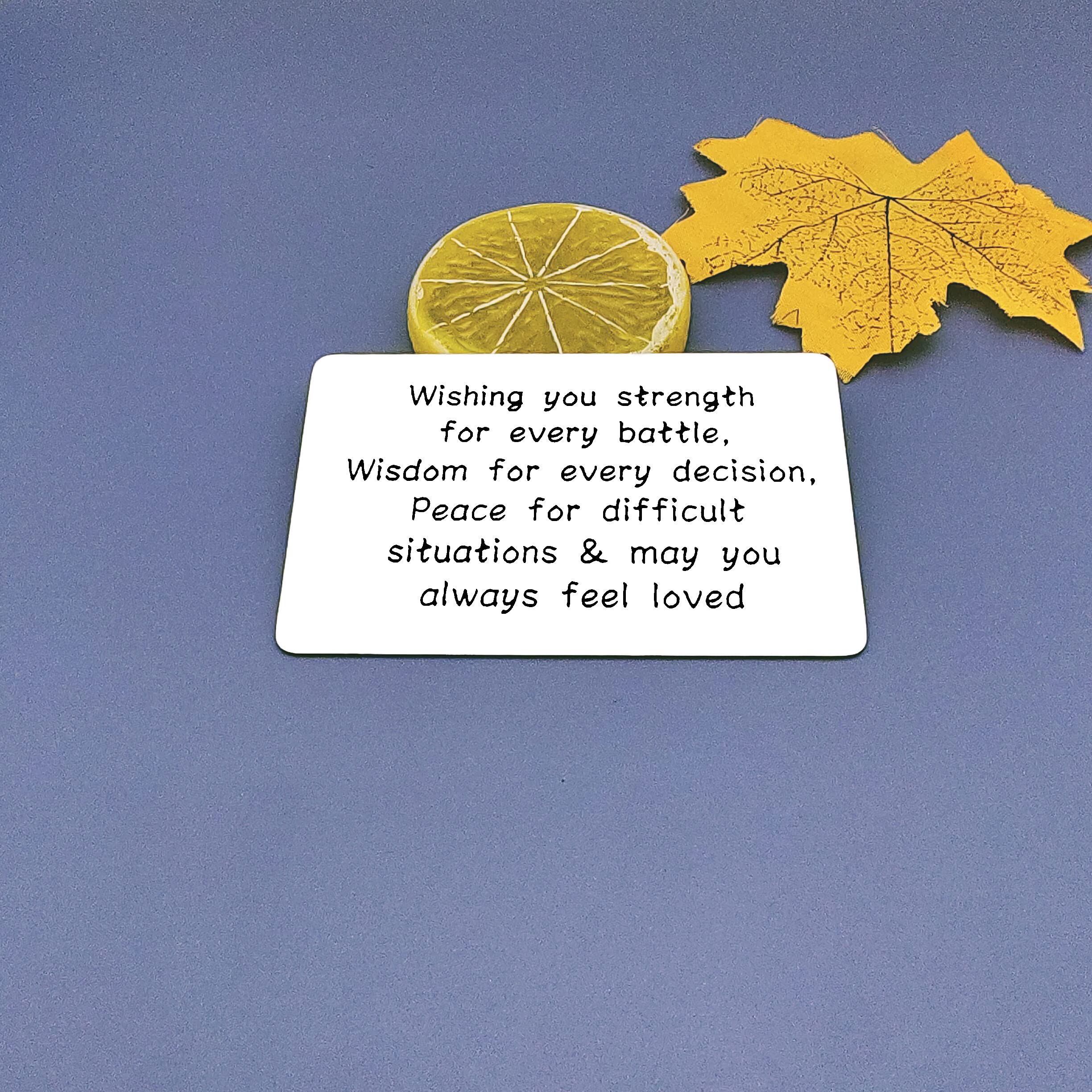 Christian Engraved Wallet Insert Card - Inspirational Blessing Gift for Men & Women - Religious Keepsake for Strength & Faith - Perfect for Christmas, Birthday, Graduation - Ideal for Daily Encouragement & Prayer Reminder